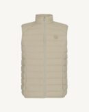 Beige Arafo stretch sleeveless down jacket