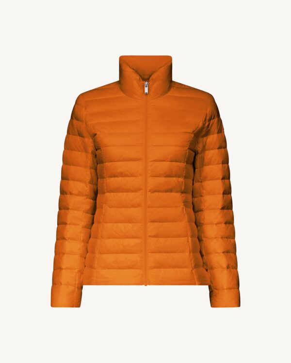 Cha Dark Orange Lightweight Down Jacket