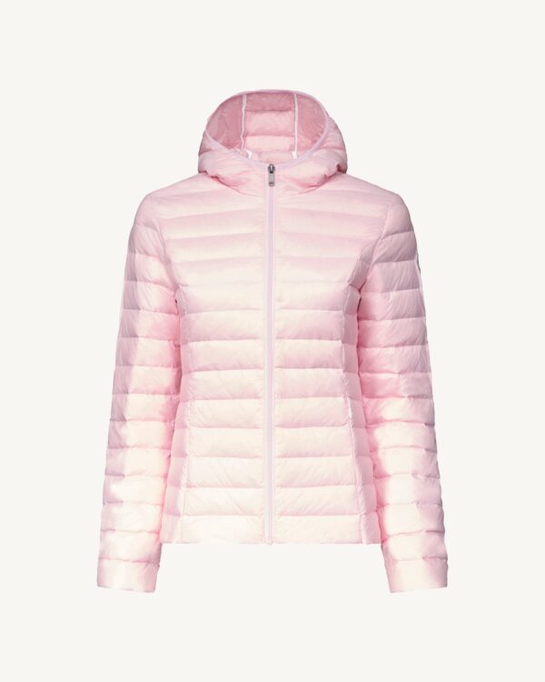Cloe Petal Pink Lightweight Hooded Down Jacket