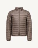 Taupe Mat lightweight down jacket