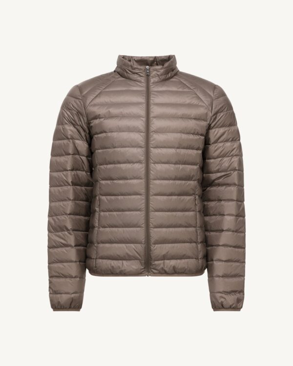 Taupe Mat lightweight down jacket