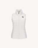 White Seda Sleeveless Lightweight Down Jacket