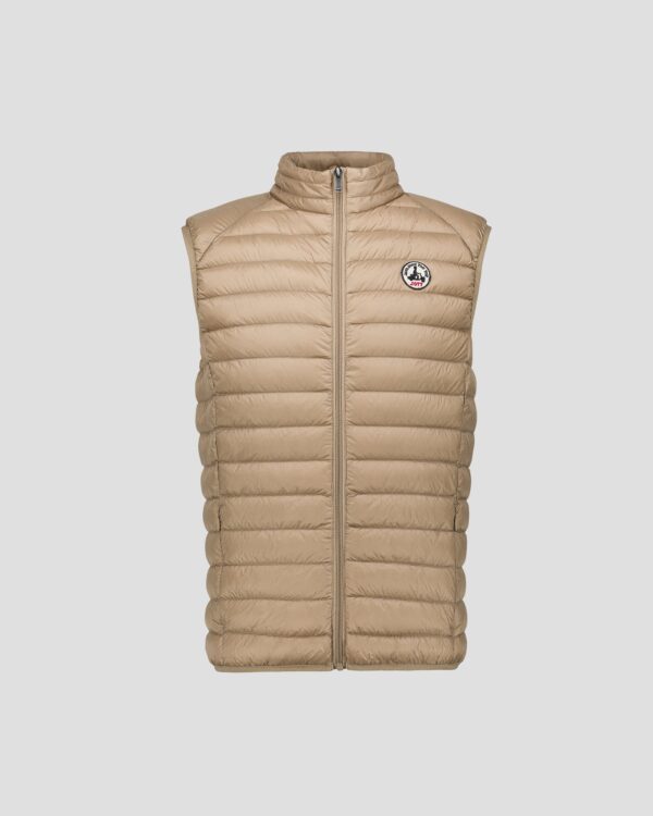 Beige Tom Sleeveless Down Jacket