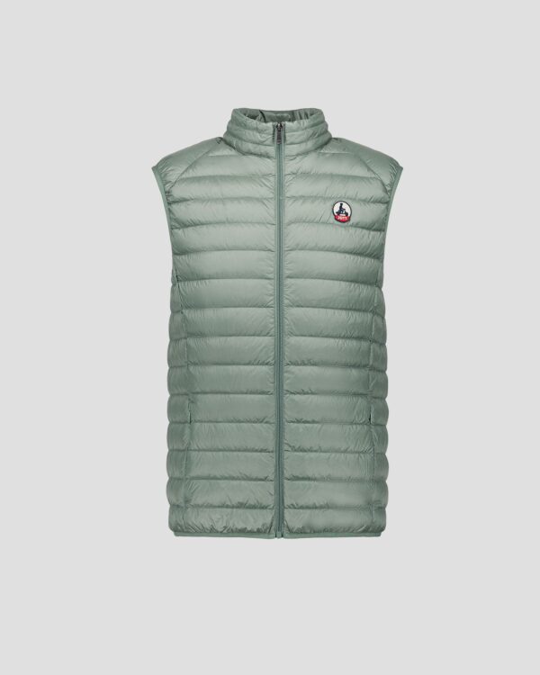 Tom Mineral Green Sleeveless Down Jacket