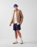 Beige Mat Lightweight Down Jacket