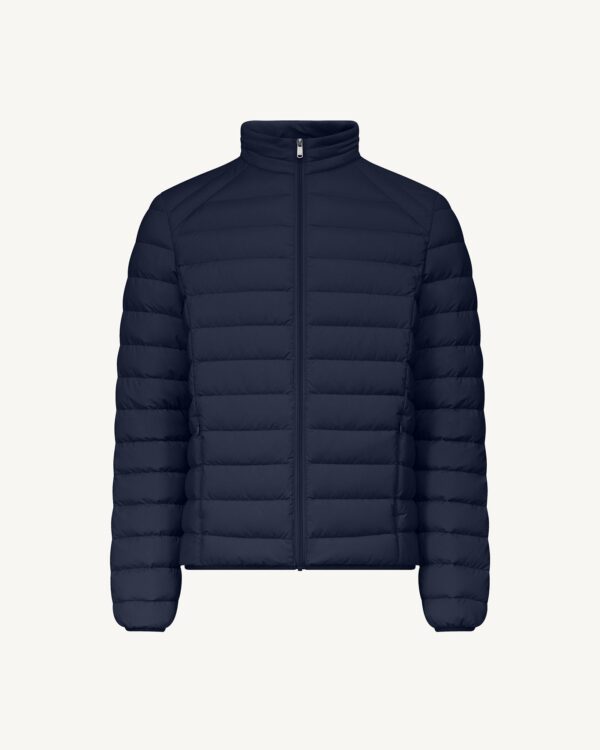Aragon Navy Stretch Lightweight Down Jacket