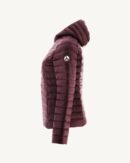 Cloe Aubergine Lightweight Hooded Down Jacket