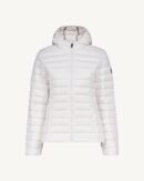 Cloe White Lightweight Hooded Down Jacket