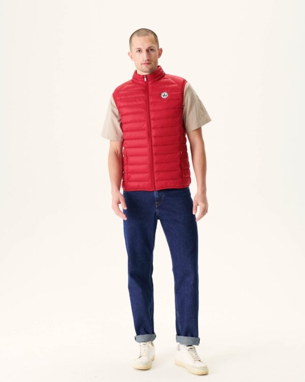 Tom Red Sleeveless Down Jacket - Image 4