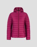 Cloe Plum Lightweight Hooded Down Jacket