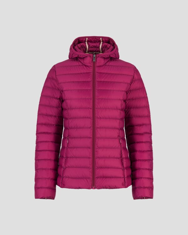 Cloe Plum Lightweight Hooded Down Jacket