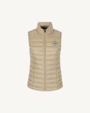 Beige Seda Sleeveless Lightweight Down Jacket
