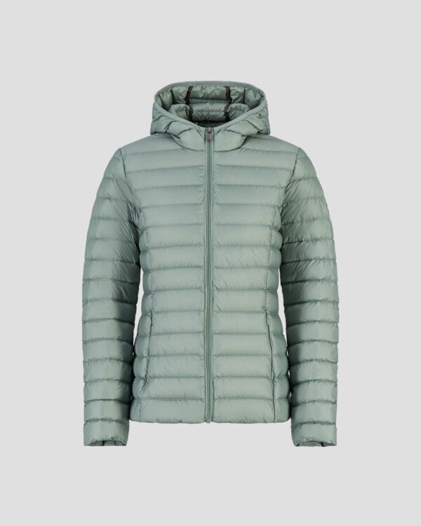 Cloe Mineral Green Lightweight Hooded Down Jacket