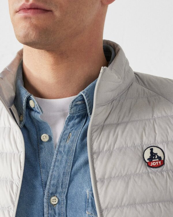 Tom Ice Grey Sleeveless Down Jacket - Image 4