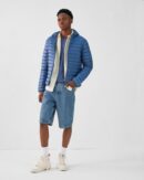 Nico Blue Jeans Lightweight Hooded Down Jacket