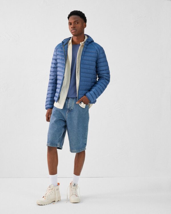 Nico Blue Jeans Lightweight Hooded Down Jacket - Image 3