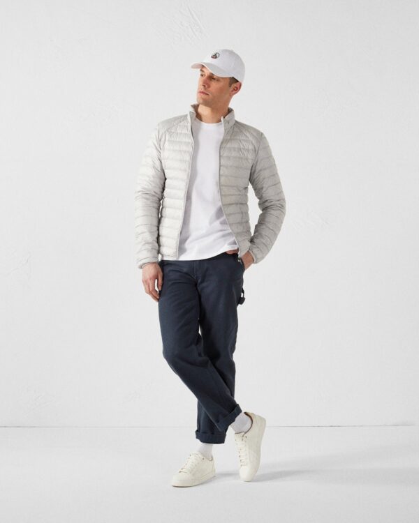 Matte Ice Grey Lightweight Down Jacket - Image 6