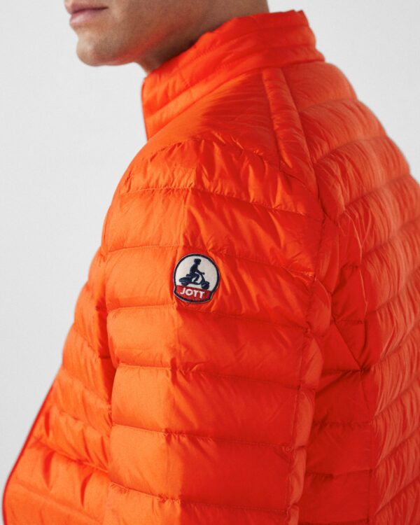 Matte Fire Red Lightweight Down Jacket - Image 6