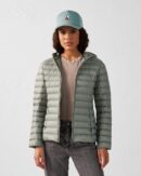 Cloe Mineral Green Lightweight Hooded Down Jacket