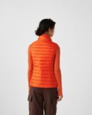 Seda Fire Red Sleeveless Lightweight Down Jacket