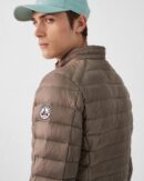 Taupe Mat lightweight down jacket