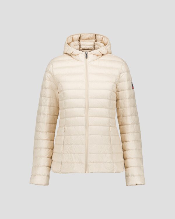 Cloe Sand Lightweight Hooded Down Jacket
