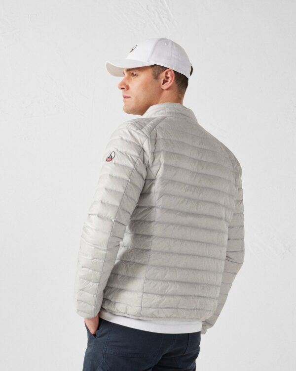 Matte Ice Grey Lightweight Down Jacket - Image 3