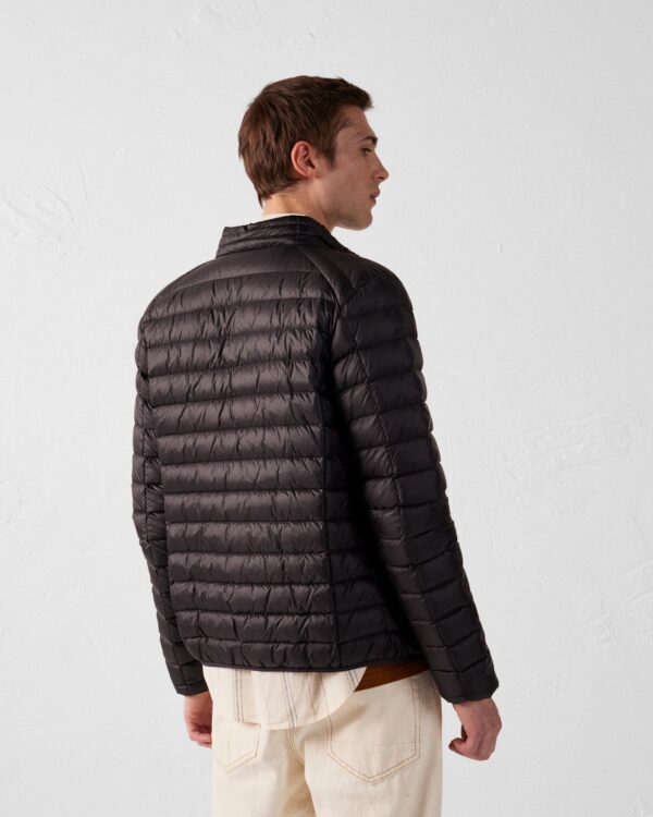 Matte Black Lightweight Down Jacket - Image 4