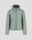 Nico Mineral Green Lightweight Hooded Down Jacket