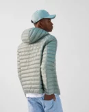 Nico Mineral Green Lightweight Hooded Down Jacket