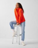 Cha Fire Red Lightweight Down Jacket