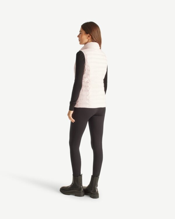 Seda Petal Pink Sleeveless Lightweight Down Jacket - Image 3
