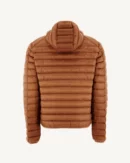 Nico Caramel Lightweight Hooded Down Jacket