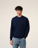 Navy Blue Ami de Coeur Cotton Sweatshirt
