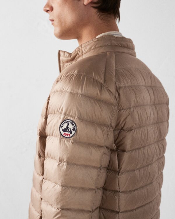 Beige Mat Lightweight Down Jacket - Image 5