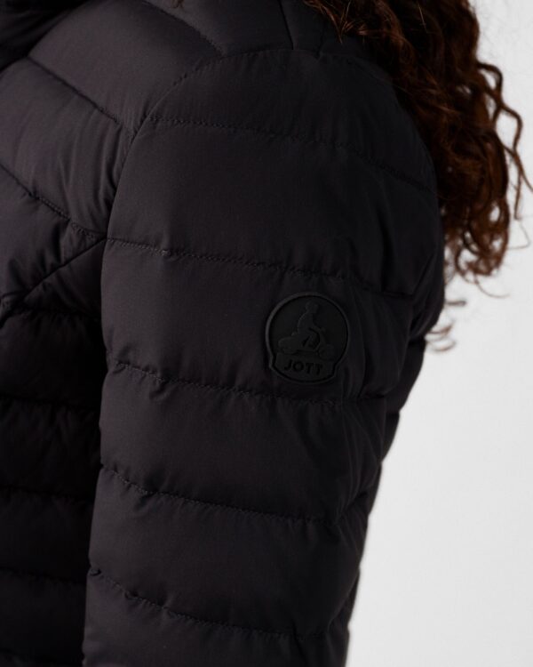 Maia Black Lightweight Stretch Down Jacket - Image 5