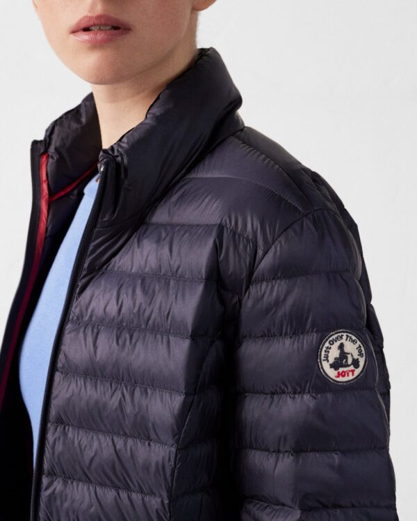 Navy Cha lightweight down jacket - Image 7