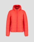 Nico Fire Red Lightweight Hooded Down Jacket