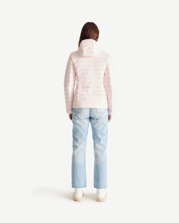 Cloe Petal Pink Lightweight Hooded Down Jacket - Image 2