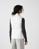White Seda Sleeveless Lightweight Down Jacket