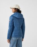 Cloe Jeans Blue Lightweight Hooded Down Jacket