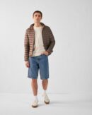 Nico Taupe Lightweight Hooded Down Jacket
