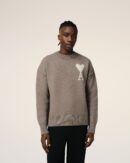 Taupe Ami de Coeur Wool Sweater
