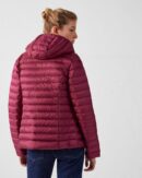 Cloe Plum Lightweight Hooded Down Jacket