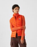 Seda Fire Red Sleeveless Lightweight Down Jacket