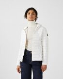 Cloe White Lightweight Hooded Down Jacket