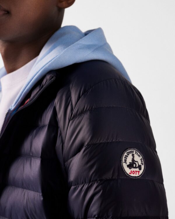 Navy Mat Lightweight Down Jacket - Image 5
