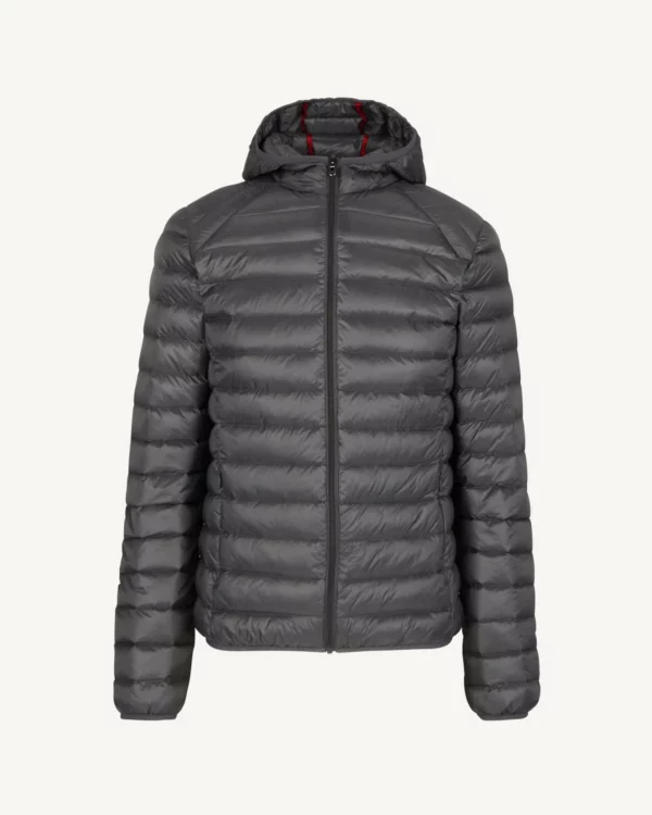 Nico Anthracite Lightweight Hooded Down Jacket
