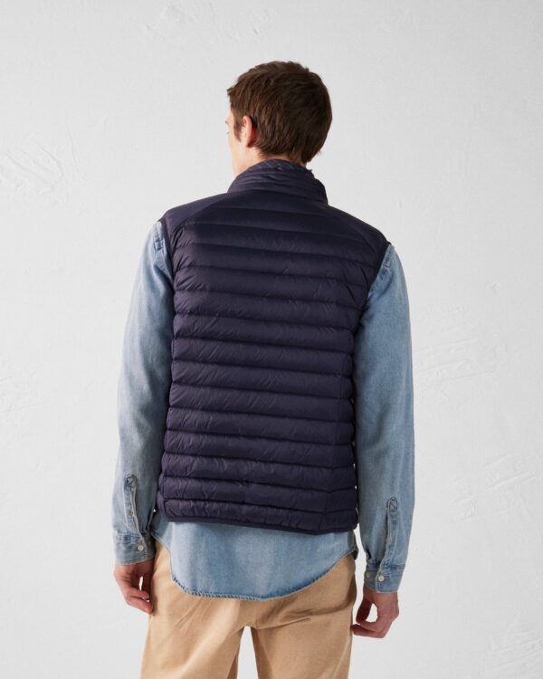 Tom Navy Sleeveless Down Jacket - Image 4