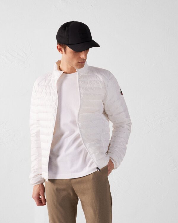 Matte White Lightweight Down Jacket - Image 2